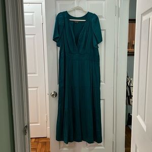 Teal Somerset by Anthropologie dress, size 2X